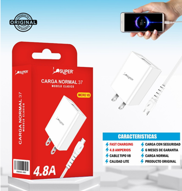 cargador cable tipo V8 en Perú