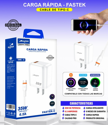 Cargador carga rapida-fastek en Perú
